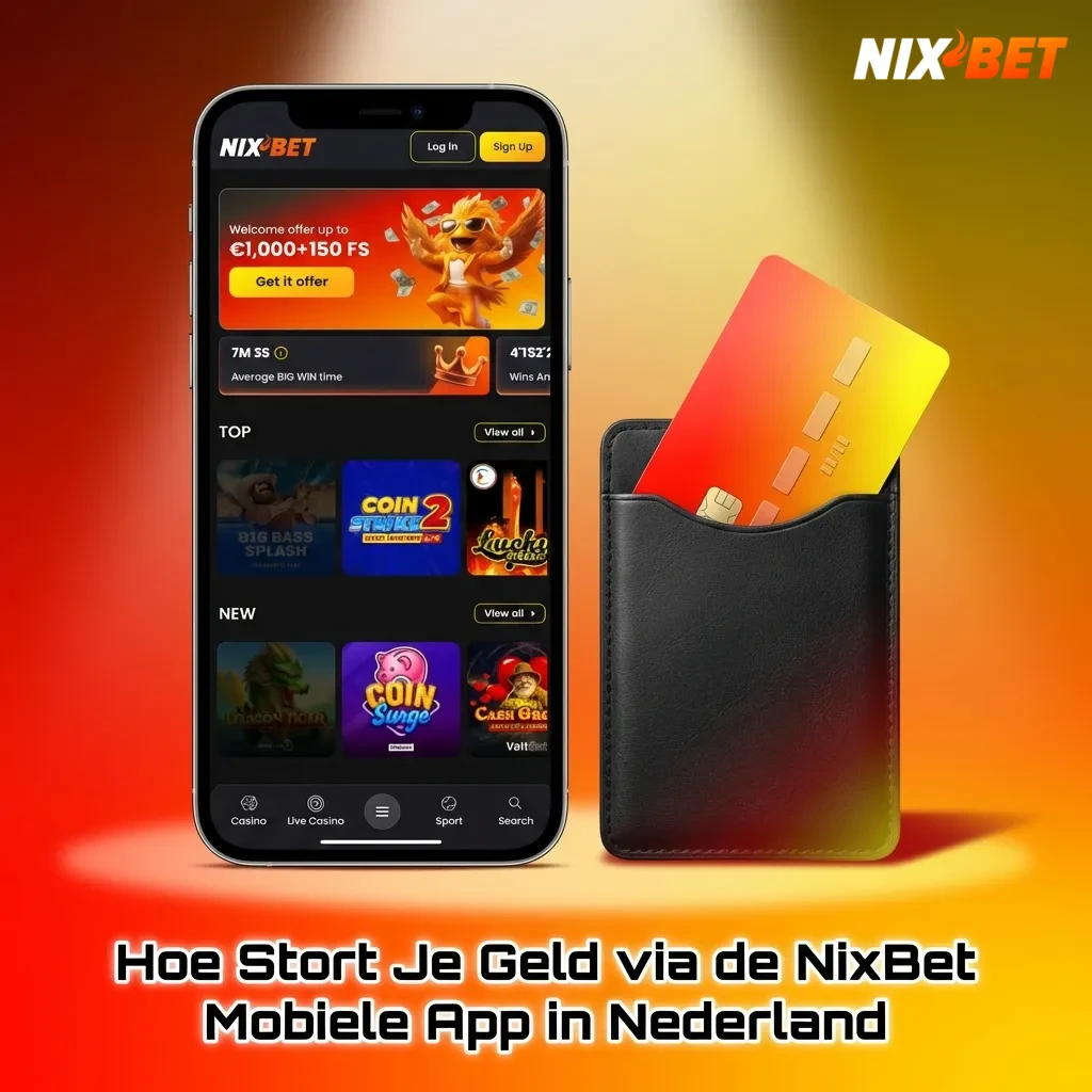 NixBet mobiele app storting instructies voor Nederlandse gebruikers met smartphone betaalopties
